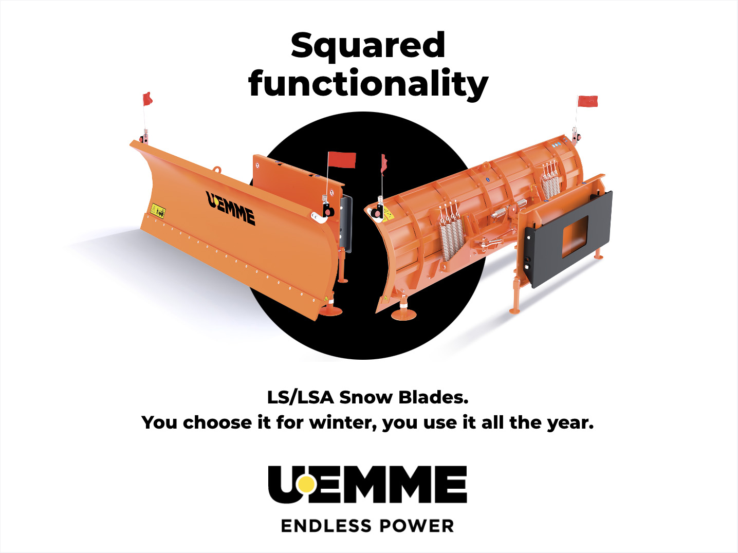 THE SNOW BLADES LS AND LSA BY U.EMME: PERFECT FOR REMOVING SNOW AND MORE!