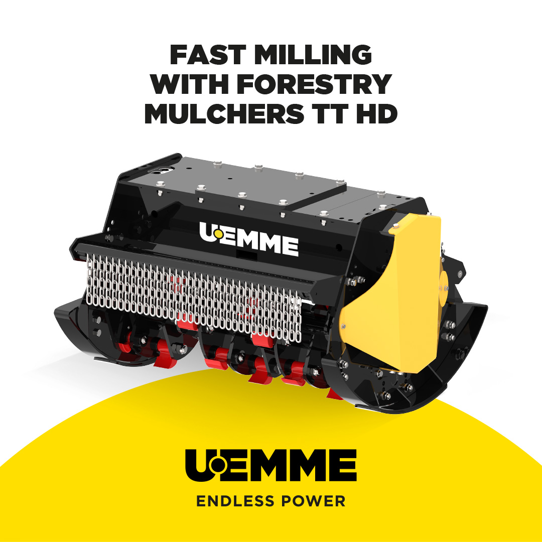 TT HD SERIES: FAST AND POWERFUL FORESTRY MULCHING HEADS BY U.EMME